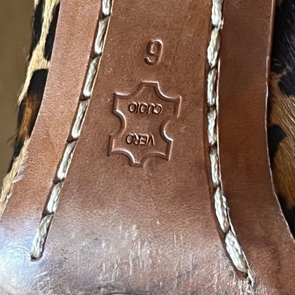 Michael Kors Vero Cuoio Heels Animal Print Suede Size 6 - Picture 15 of 15